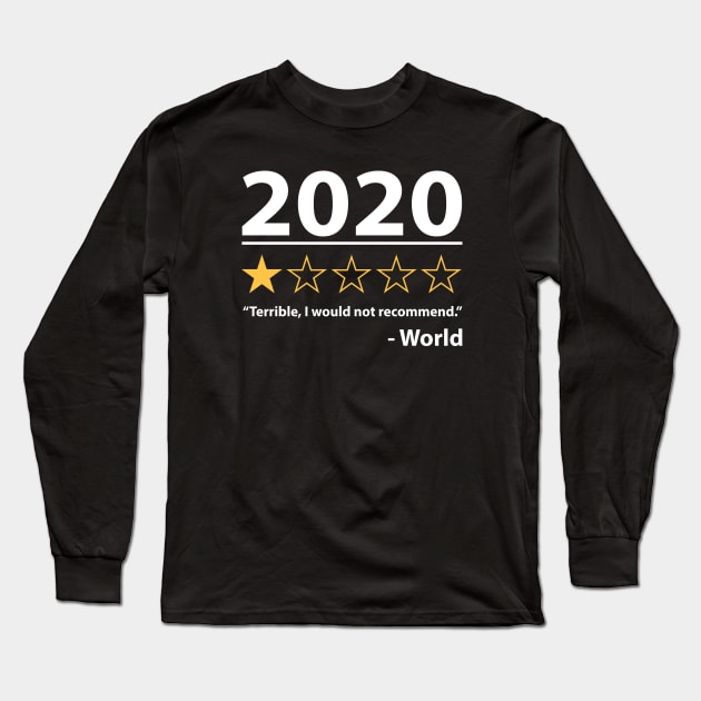 2020 Review Long Sleeve T-Shirt by Alema Art